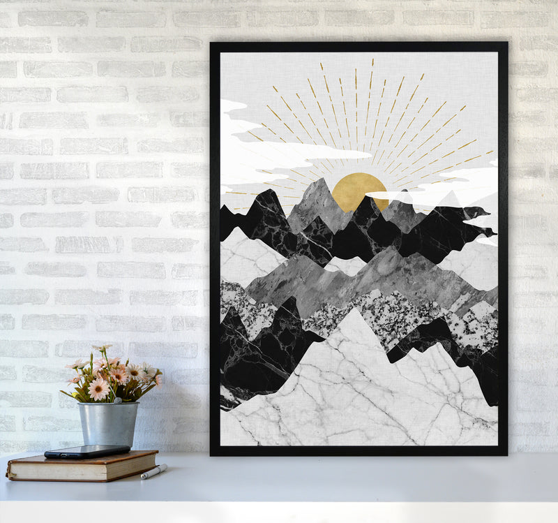 Sunrise Art Print by Kookiepixel A1 White Frame