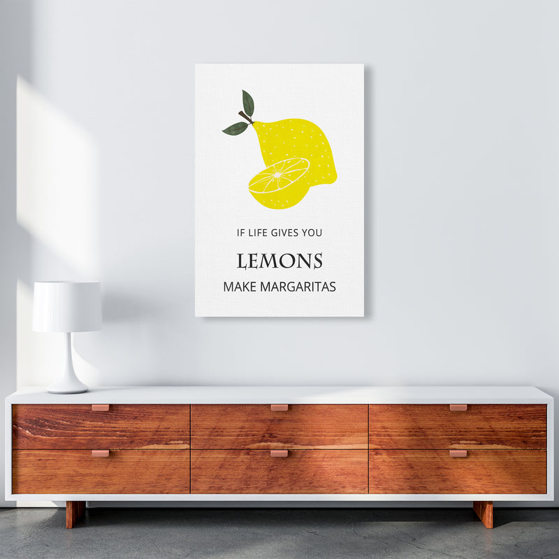 Lemons Make Margaritas Kitchen Art Print by Kookiepixel A1 Canvas