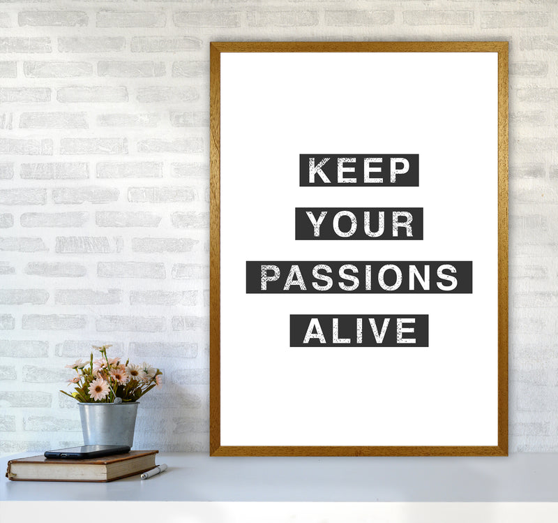 Passions Quote Art Print by Kookiepixel A1 Print Only