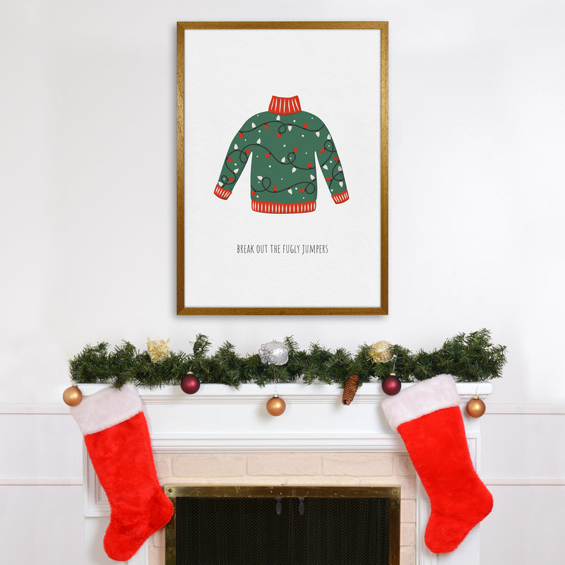 Fugly Jumpers Christmas Art Print by Kookiepixel A1 Print Only