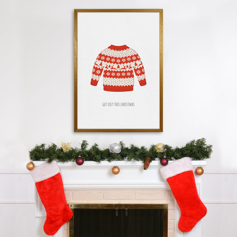 Get cozy Christmas Art Print by Kookiepixel A1 Print Only