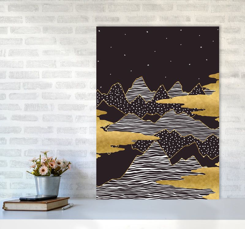 Starry Sky Art Print by Kookiepixel A1 Black Frame