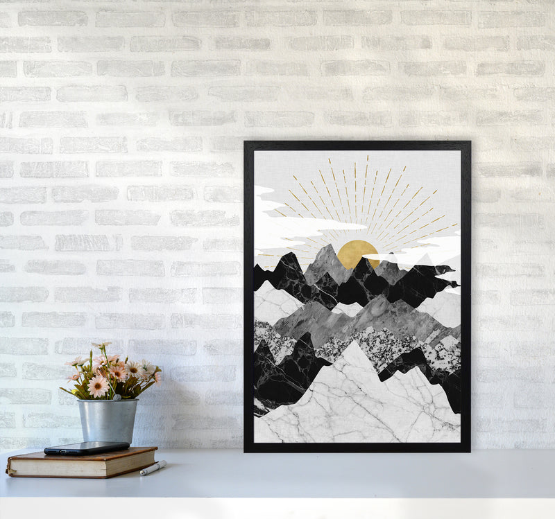 Sunrise Art Print by Kookiepixel A2 White Frame