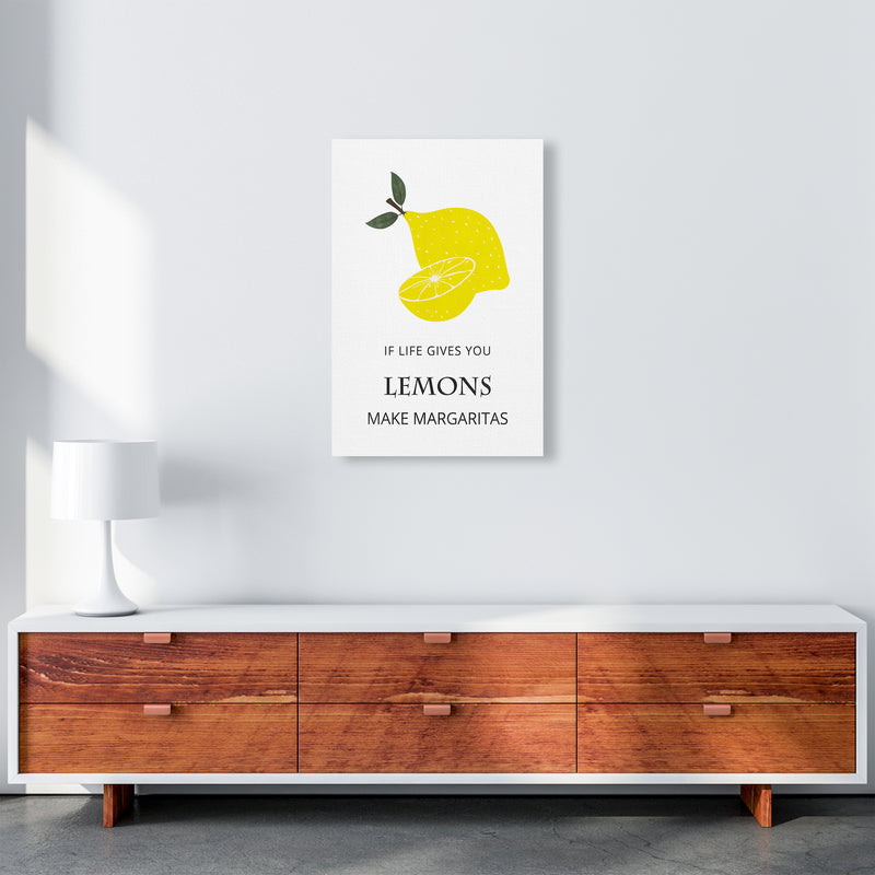 Lemons Make Margaritas Kitchen Art Print by Kookiepixel A2 Canvas