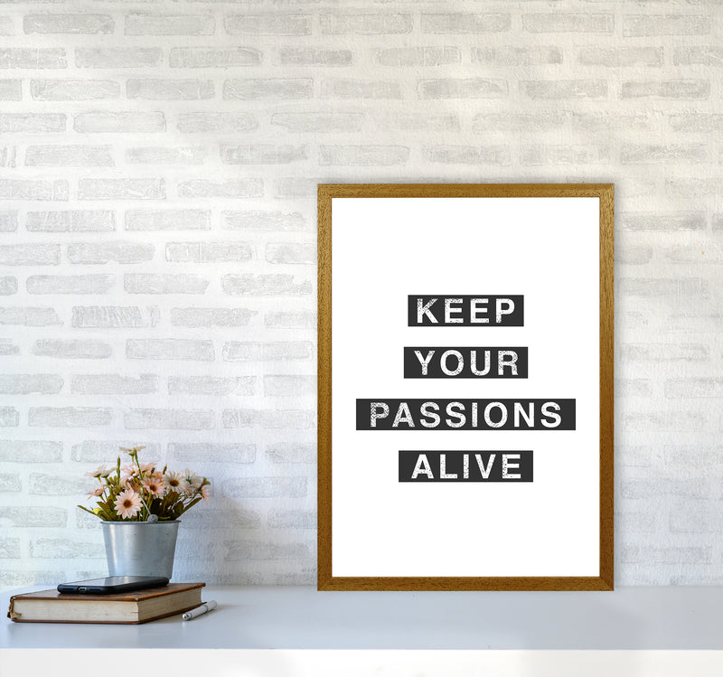 Passions Quote Art Print by Kookiepixel A2 Print Only