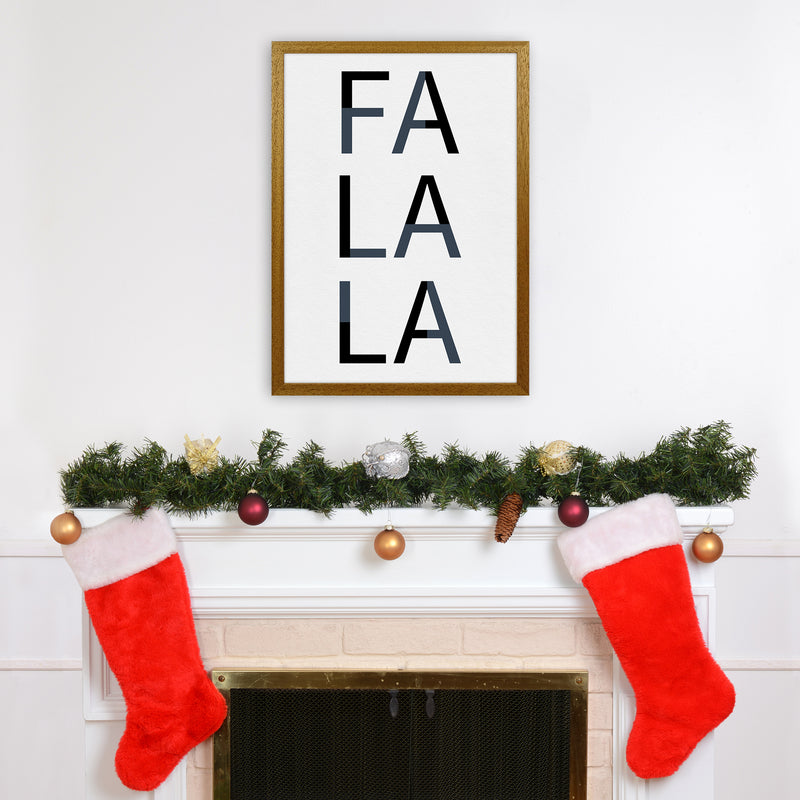 Falala Christmas Art Print by Kookiepixel A2 Print Only