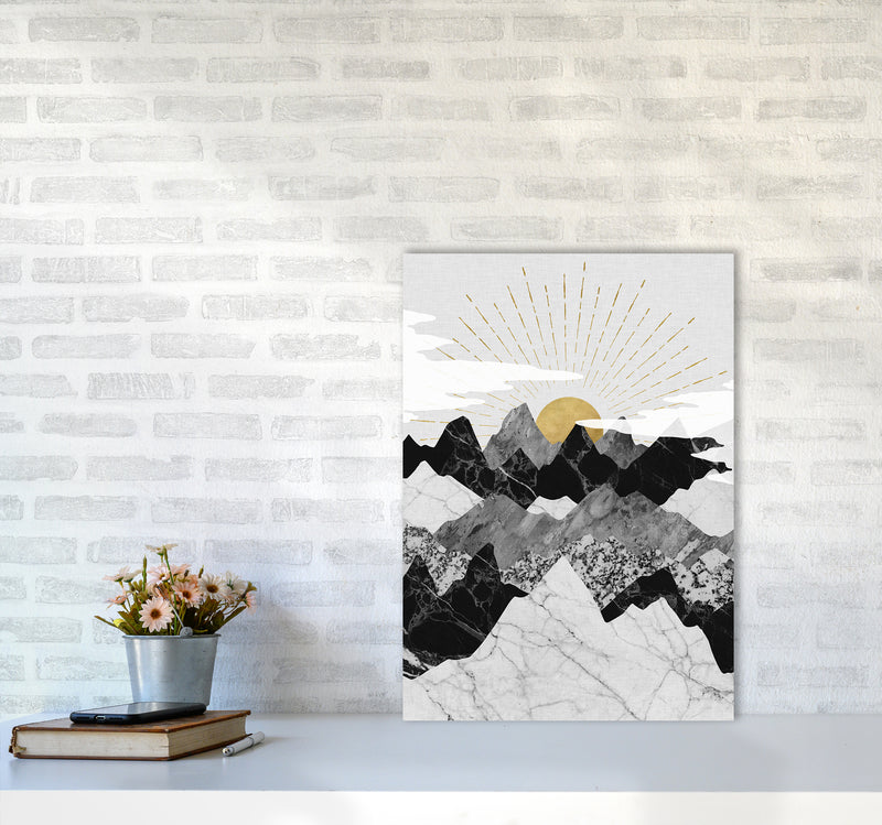Sunrise Art Print by Kookiepixel A2 Black Frame