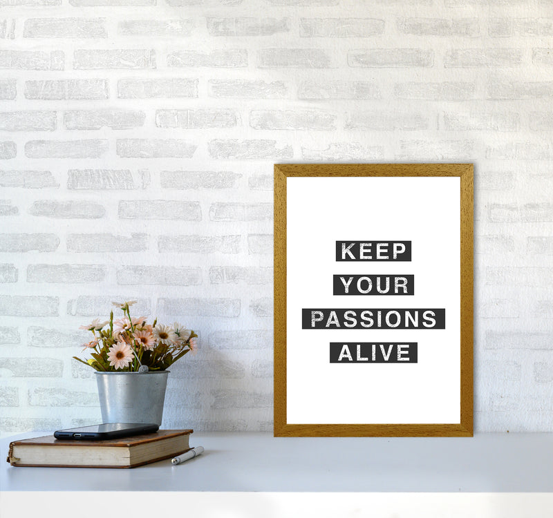 Passions Quote Art Print by Kookiepixel A3 Print Only