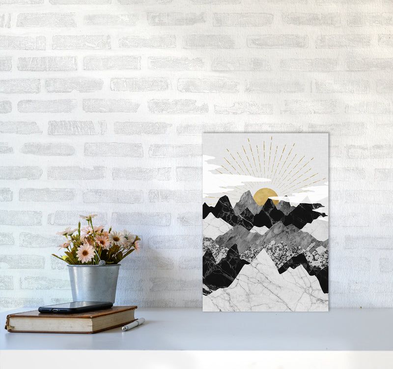 Sunrise Art Print by Kookiepixel A3 Black Frame
