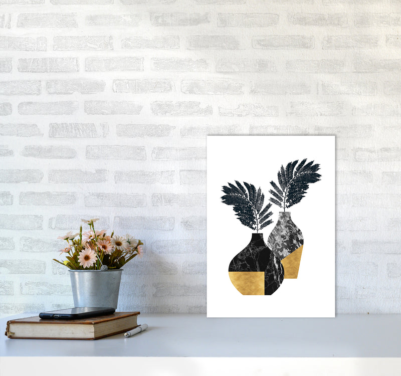 Vases No 1 Art Print by Kookiepixel A3 Black Frame