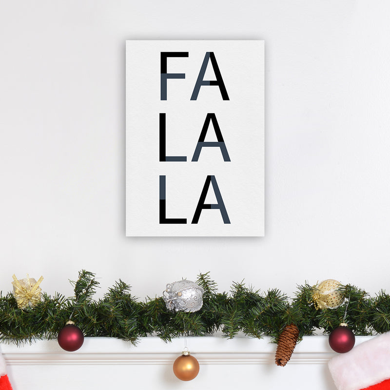Falala Christmas Art Print by Kookiepixel A3 Black Frame