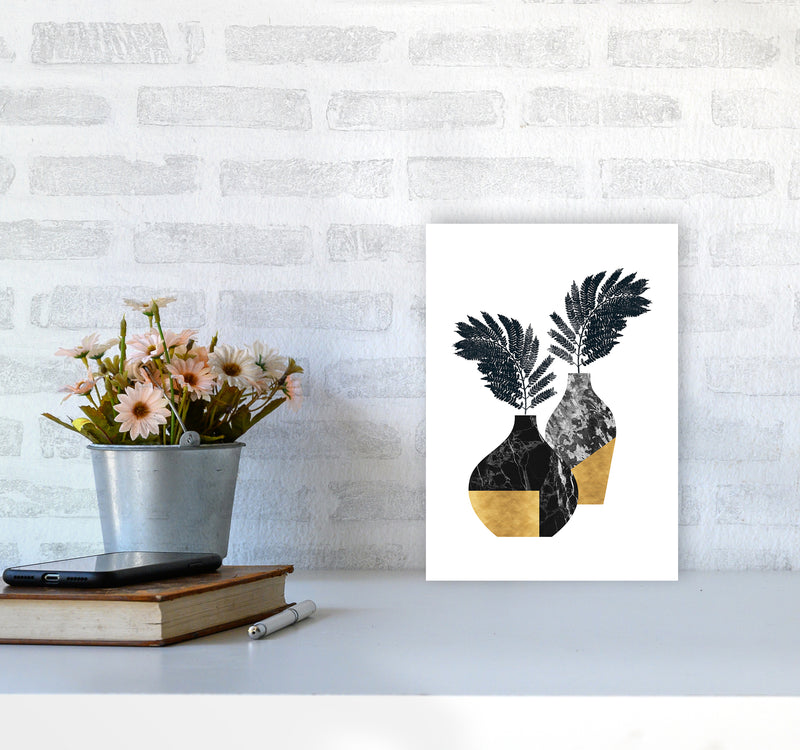 Vases No 1 Art Print by Kookiepixel A4 Black Frame