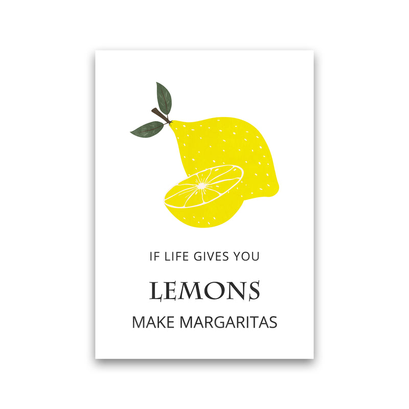 Lemons Make Margaritas Kitchen Art Print by Kookiepixel Print Only
