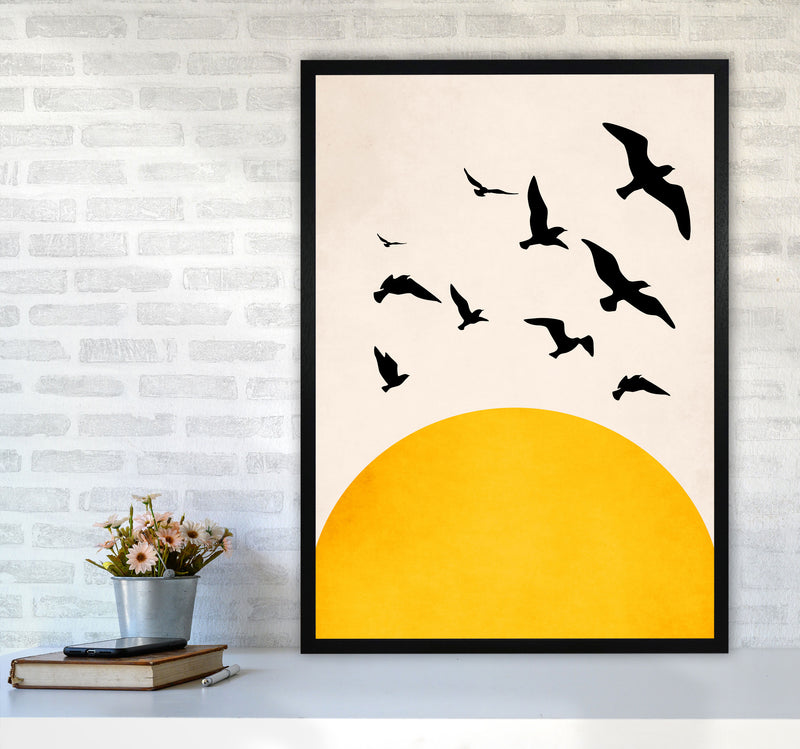 Wings To Fly X Art Print by Kubistika A1 White Frame
