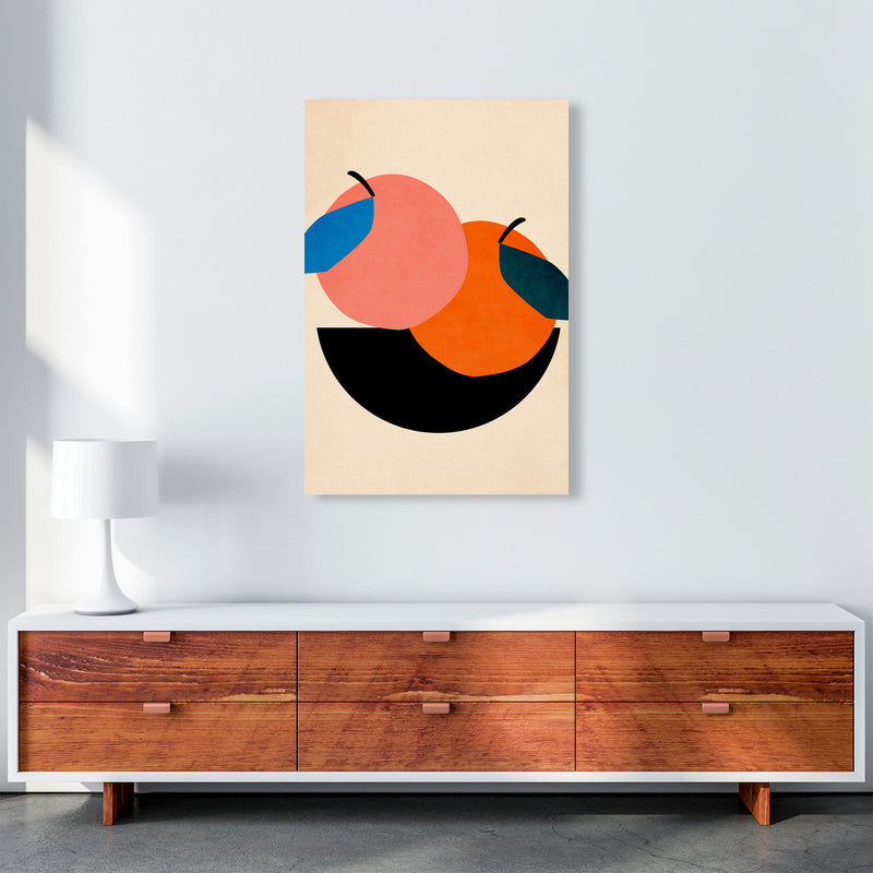 Two Apples Art Print by Kubistika A1 Canvas