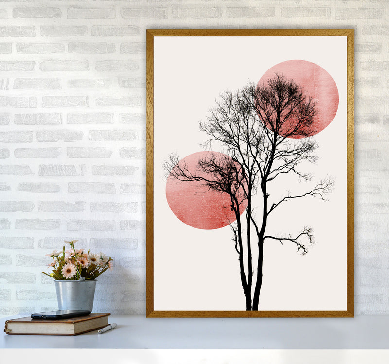 Sun and Moon hiding-ROSE Contemporary Art Print by Kubistika A1 Print Only