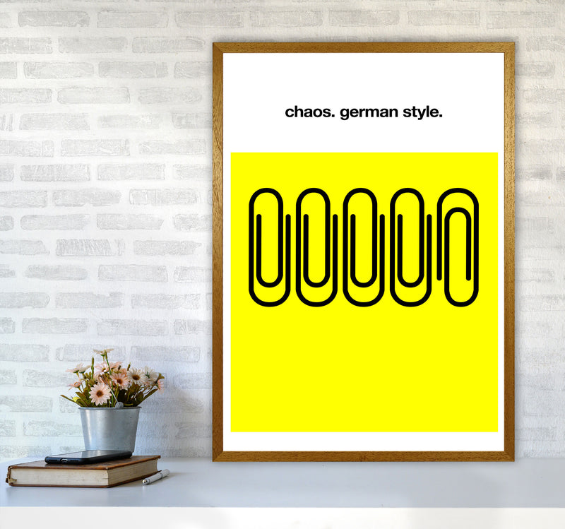 German Chaos Humour Quote Art Print by Kubistika A1 Print Only