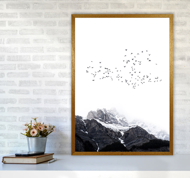 The Mountains Contemporary Landscape Art Print by Kubistika A1 Print Only