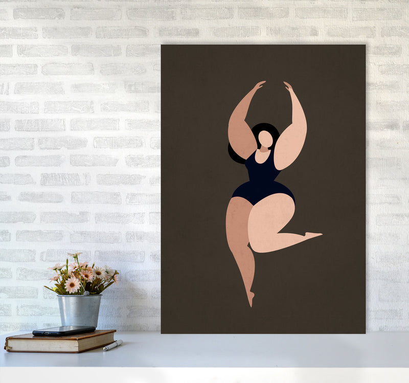 Prima Ballerina Y Art Print by Kubistika A1 Black Frame