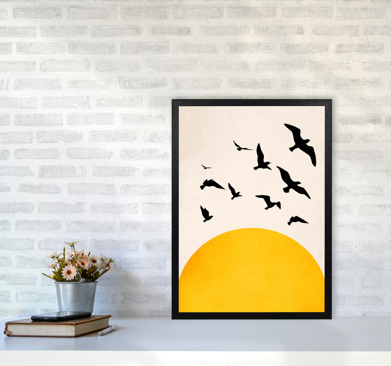 Wings To Fly X Art Print by Kubistika A2 White Frame