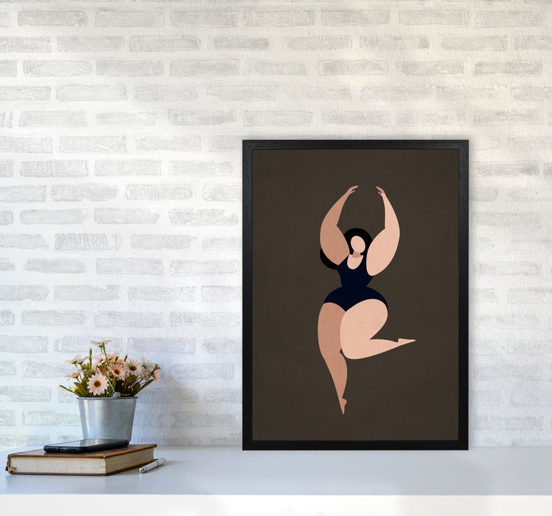 Prima Ballerina Y Art Print by Kubistika A2 White Frame