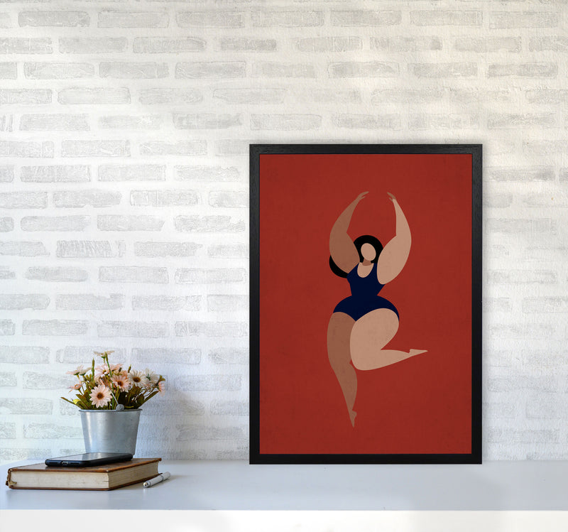 Prima Ballerina X Art Print by Kubistika A2 White Frame