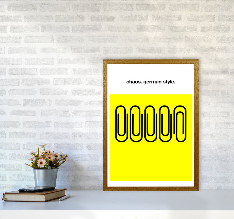 German Chaos Humour Quote Art Print by Kubistika A2 Print Only