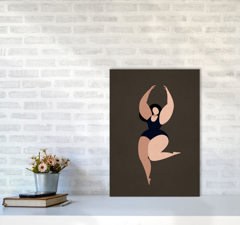 Prima Ballerina Y Art Print by Kubistika A2 Black Frame