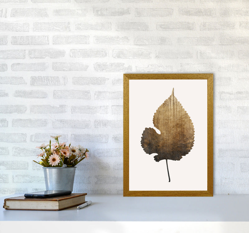 Golden leaf No Botanical Art Print by Kubistika A3 Print Only