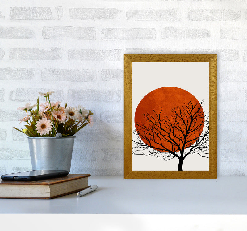 A Blooming Oak  Modern Contemporary Art Print by Kubistika A4 Print Only