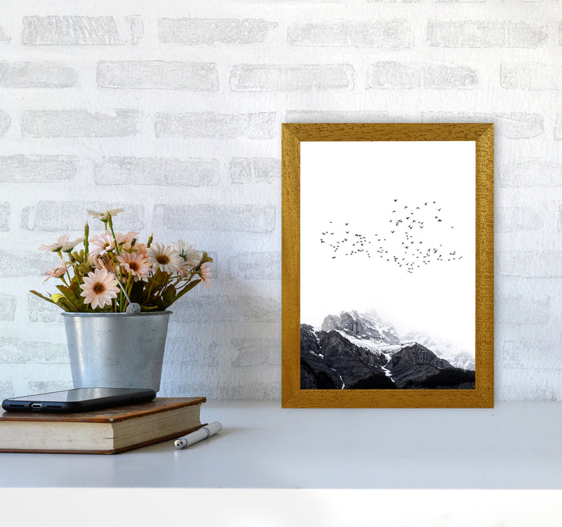 The Mountains Contemporary Landscape Art Print by Kubistika A4 Print Only