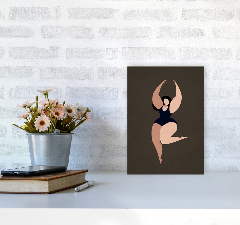 Prima Ballerina Y Art Print by Kubistika A4 Black Frame