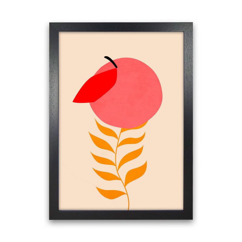 Little Peach Art Print by Kubistika Black Grain