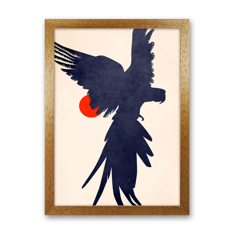 Parrot Art Print by Kubistika Oak Grain
