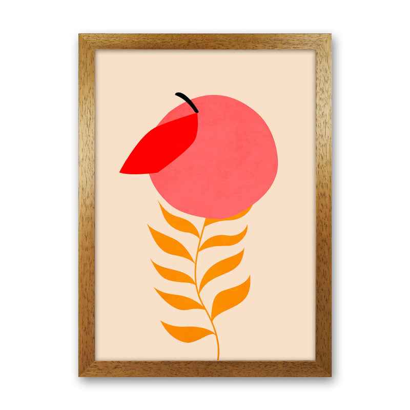 Little Peach Art Print by Kubistika Oak Grain