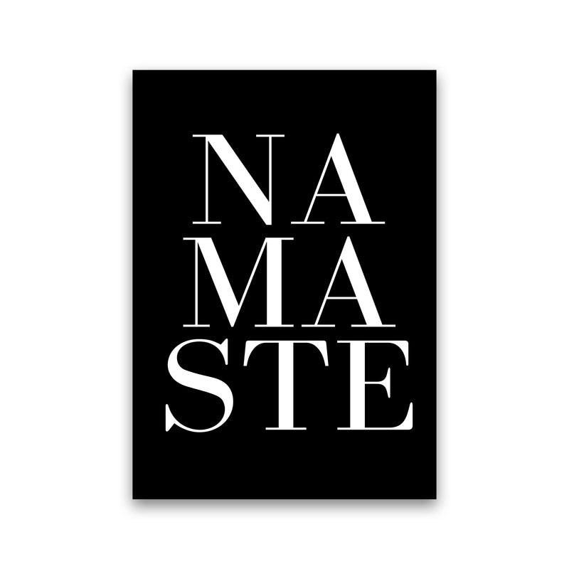 Namaste Quote Art Print by Kubistika Print Only