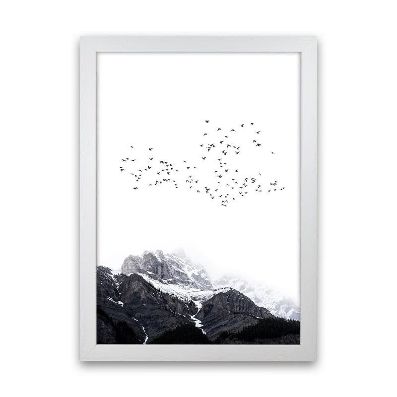 The Mountains Contemporary Landscape Art Print by Kubistika White Grain