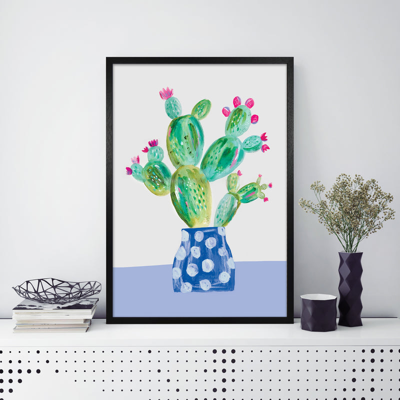Laura Irwin Prickly Pear A1 Black with White Mount