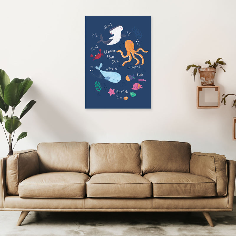 Under The Sea  Art Print by Laura Irwin A1 Black Frame