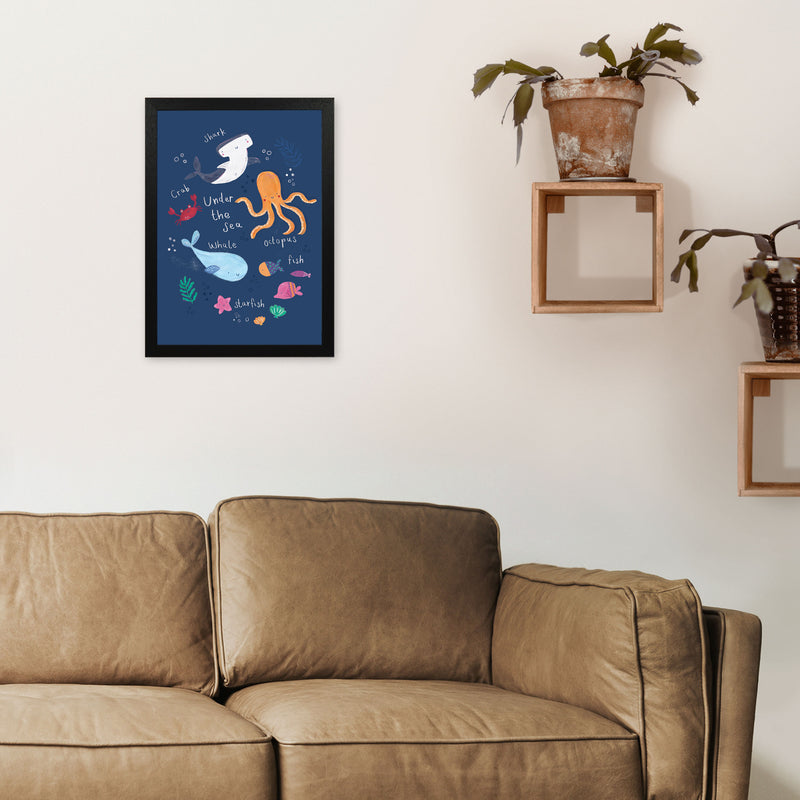 Under The Sea  Art Print by Laura Irwin A3 White Frame