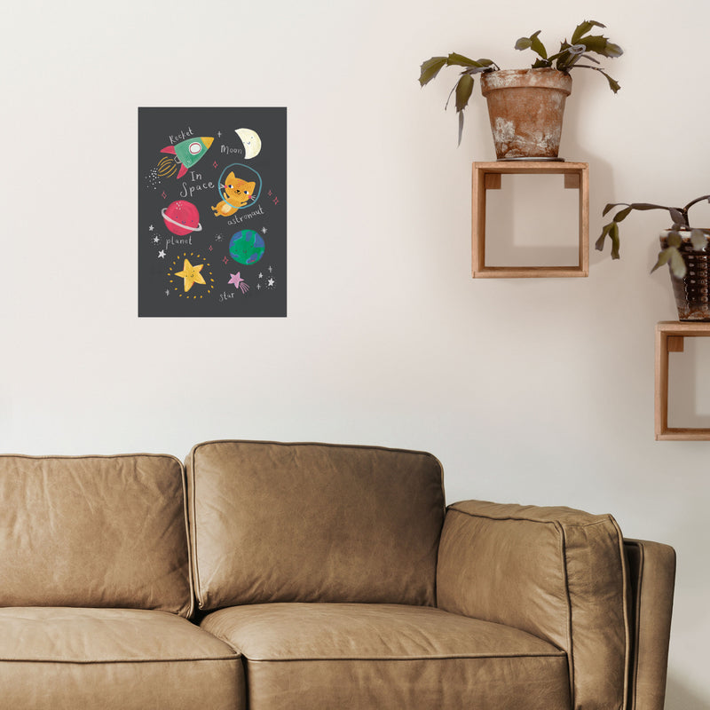 Space  Art Print by Laura Irwin A3 Black Frame