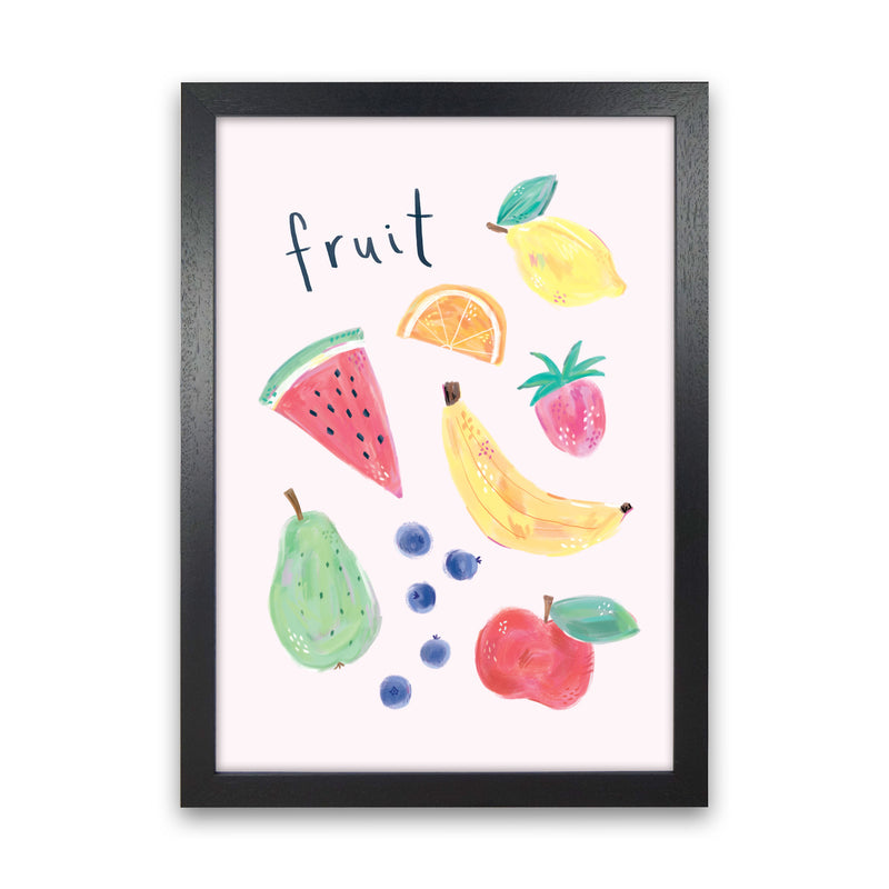 Fruit  Art Print by Laura Irwin Black Grain