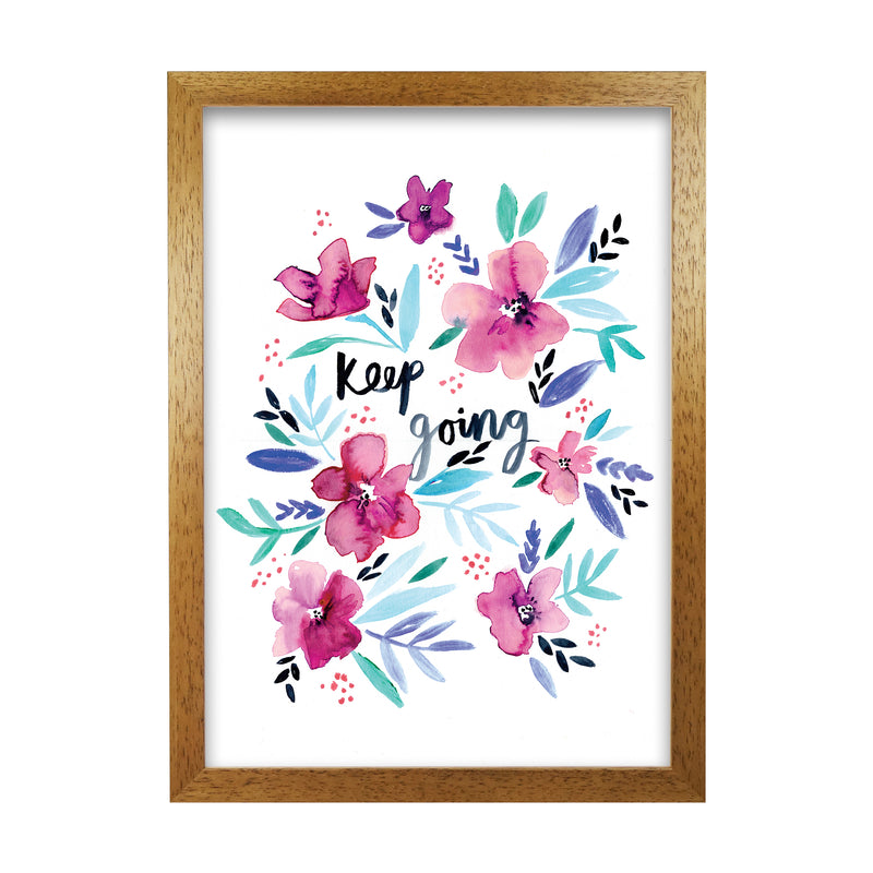 Laura Irwin Keep going floral A1 Print Only with White Mount