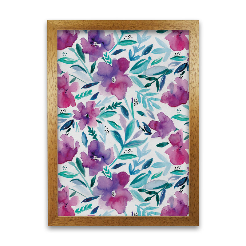 Laura Irwin Loose Floral A1 Print Only with White Mount