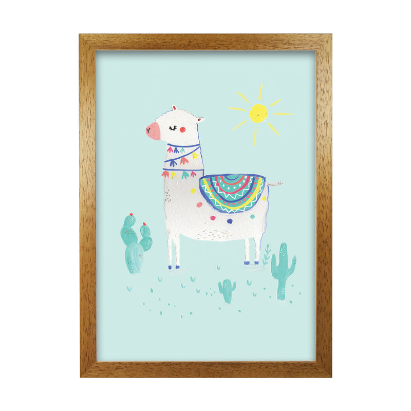 Laura Irwin Sunshime Llama A1 Print Only with White Mount