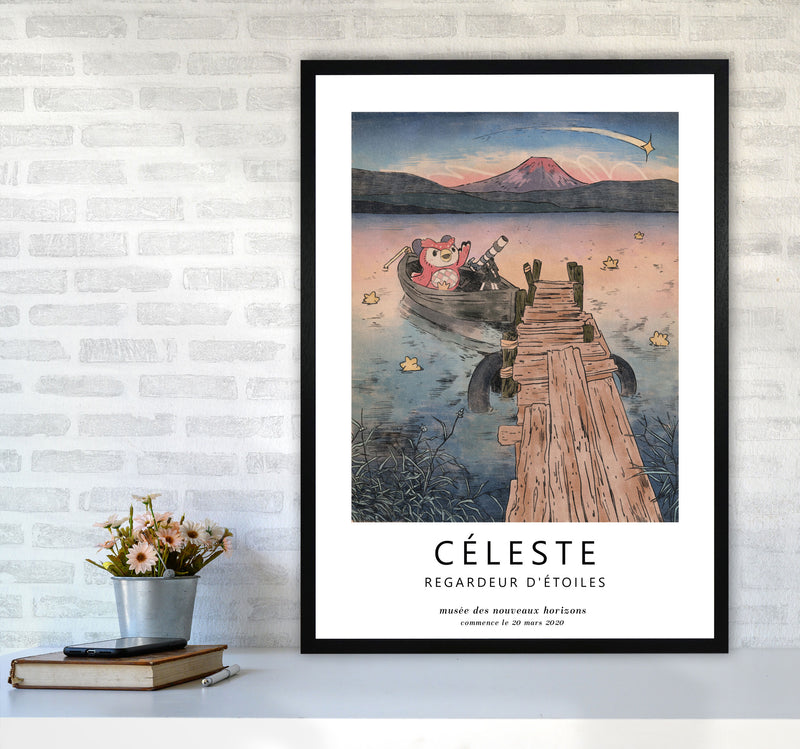Celeste Art Print by Lucy Michelle A1 White Frame