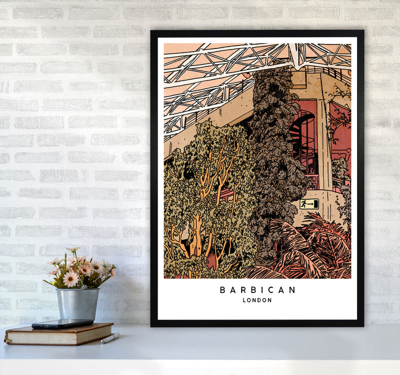 Barbican Art Print by Lucy Michelle A1 White Frame