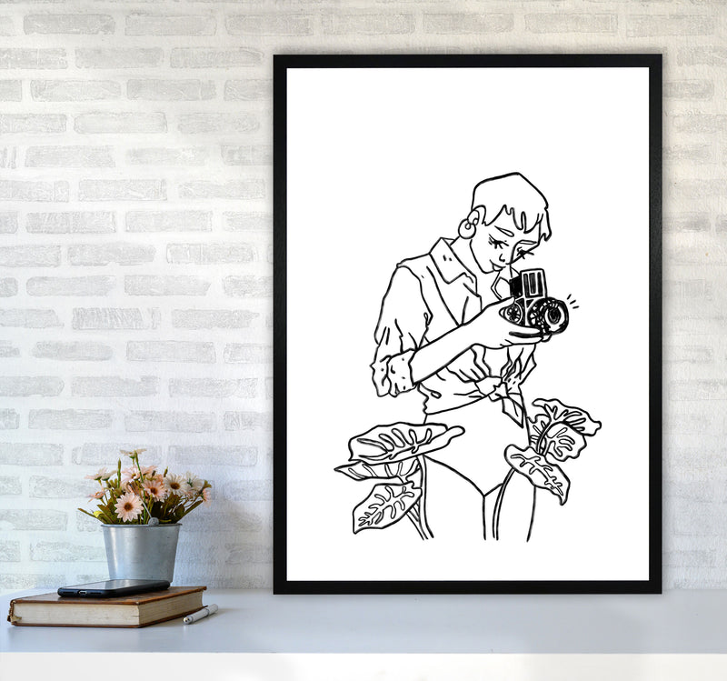 Snap Art Print by Lucy Michelle A1 White Frame
