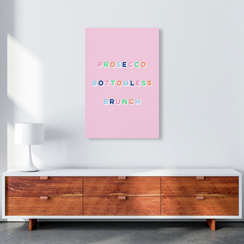 Prosecco Bottomless Brunch Art Print by Lucy Michelle A1 Canvas