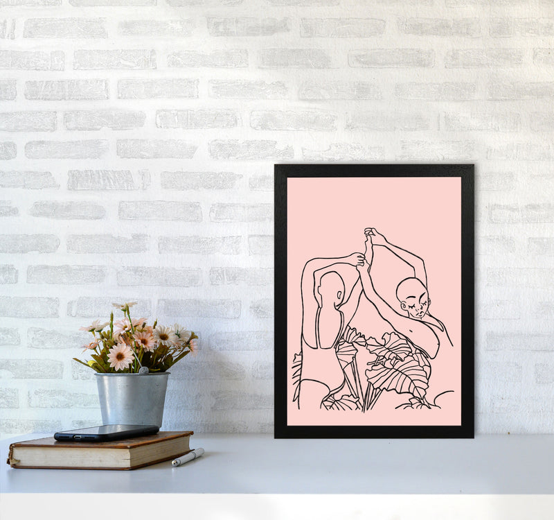 The Dancers Art Print by Lucy Michelle A3 White Frame